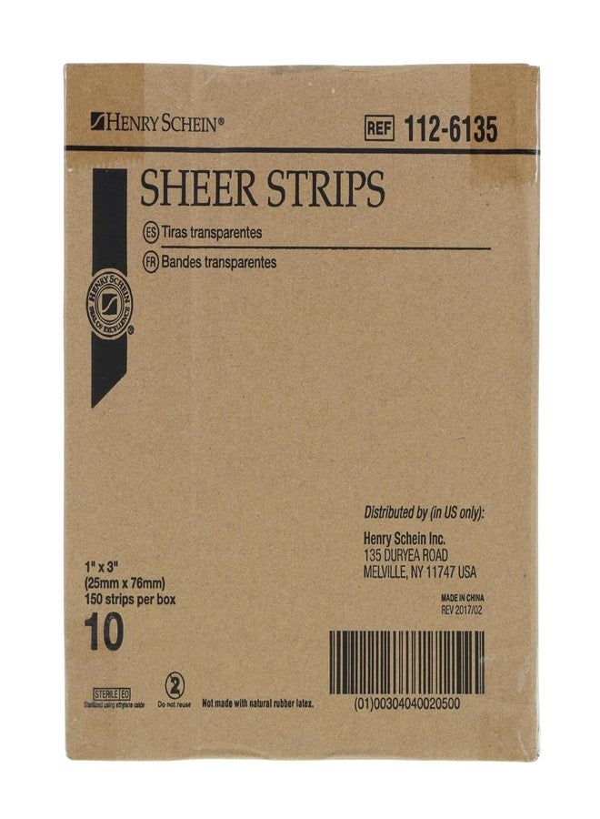 Henry Schein 1126135 Sterile Adhesive Bandages, Sheer, Plastic, Flexible, Non-Stick Pad, 1x3 inches, 1500/Case - Image 2